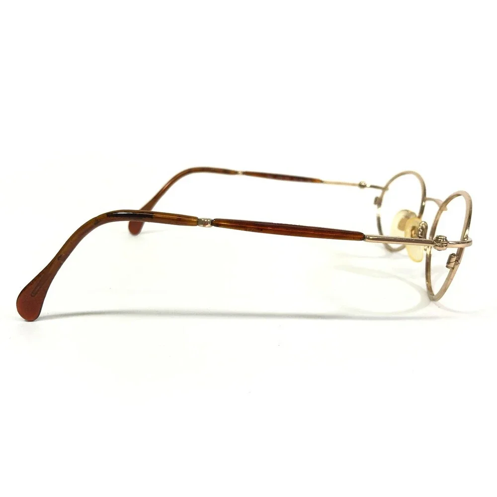Joop! Eyeglasses Frames Mod.8784-600 Brown Shiny Gold Oval Full Rim 50-20-135